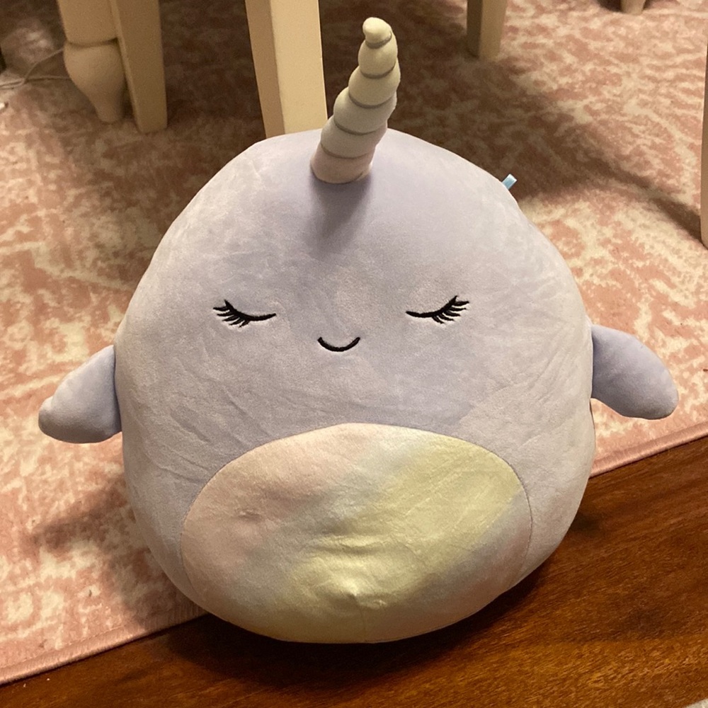 Naomi Narwhal squishmallow! Never used, sat in my room super clean.